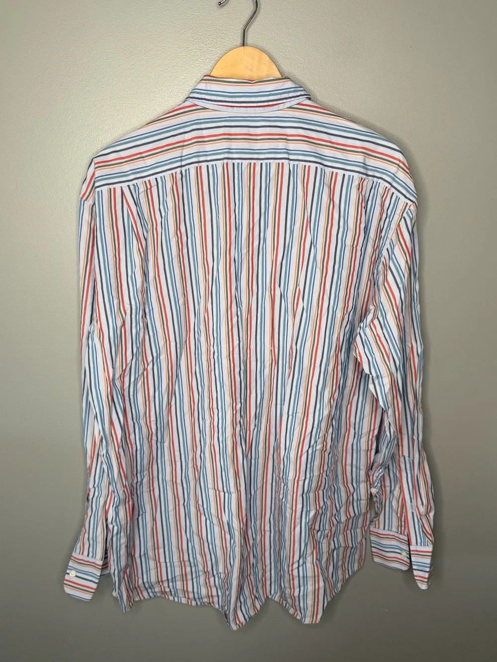J. Crew Vintage Multicolor Stripe Button Down Shirt Preppy